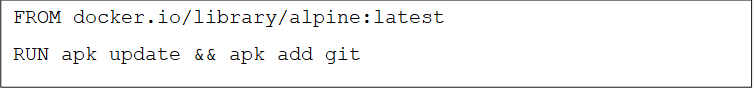 FROM docker.io/library/alpine:latest
RUN apk update && apk add git